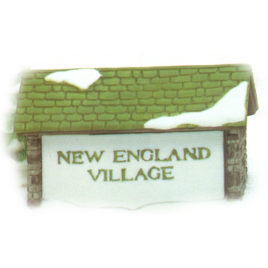 New England Village Sign $6.00 SALE $3.00
