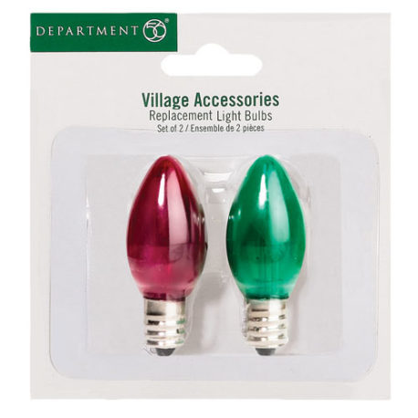 Replacement 3 Volt Red & Green Bulbs/Accessory
