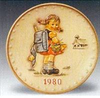 Plate 1980 Annual/School Girl/Retired