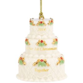 2014 Our First Christmas Together Cake Ornament