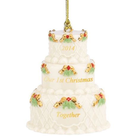 2014 Our First Christmas Together Cake Ornament