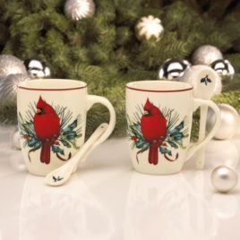 Winter Greetings - Cocoa Mug with Spoon