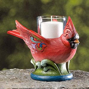 Cardinal Candleholder