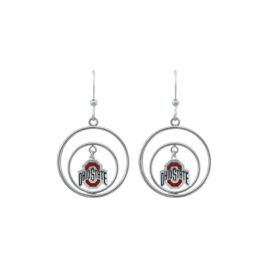 Ohio State Circles Earrings