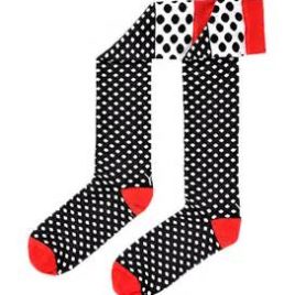 Yo Sox White Polka dot